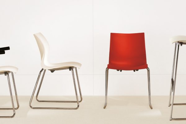 Low-Nami-Stacking-Chair-Front-View-Group-Side-View-Group-Storm-White-Shell-Flame-Red-Shell-Bar-Stool-Arms