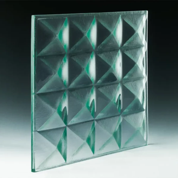 Pyramid Petite Clear Textured Glass