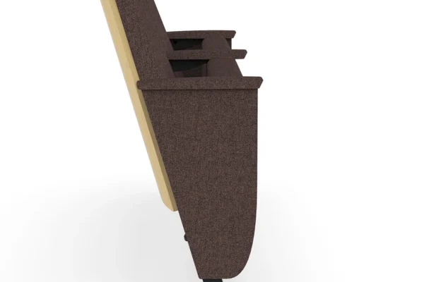 10-P10-Auditorium-Chair-with-brown-upholstered-Harp-shaped-end-panel-for-performing-arts-venues-and-theaters