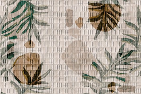 Yori-carta-da-parati-artistica-materica-con-foglie-del-catalogo-Avenue-Instabilelab-w-instabilelab