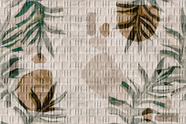 Yori-carta-da-parati-artistica-materica-con-foglie-del-catalogo-Avenue-Instabilelab-w-instabilelab